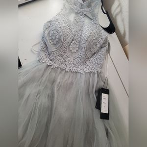 Silver Quince/Party Dress with Sequins
